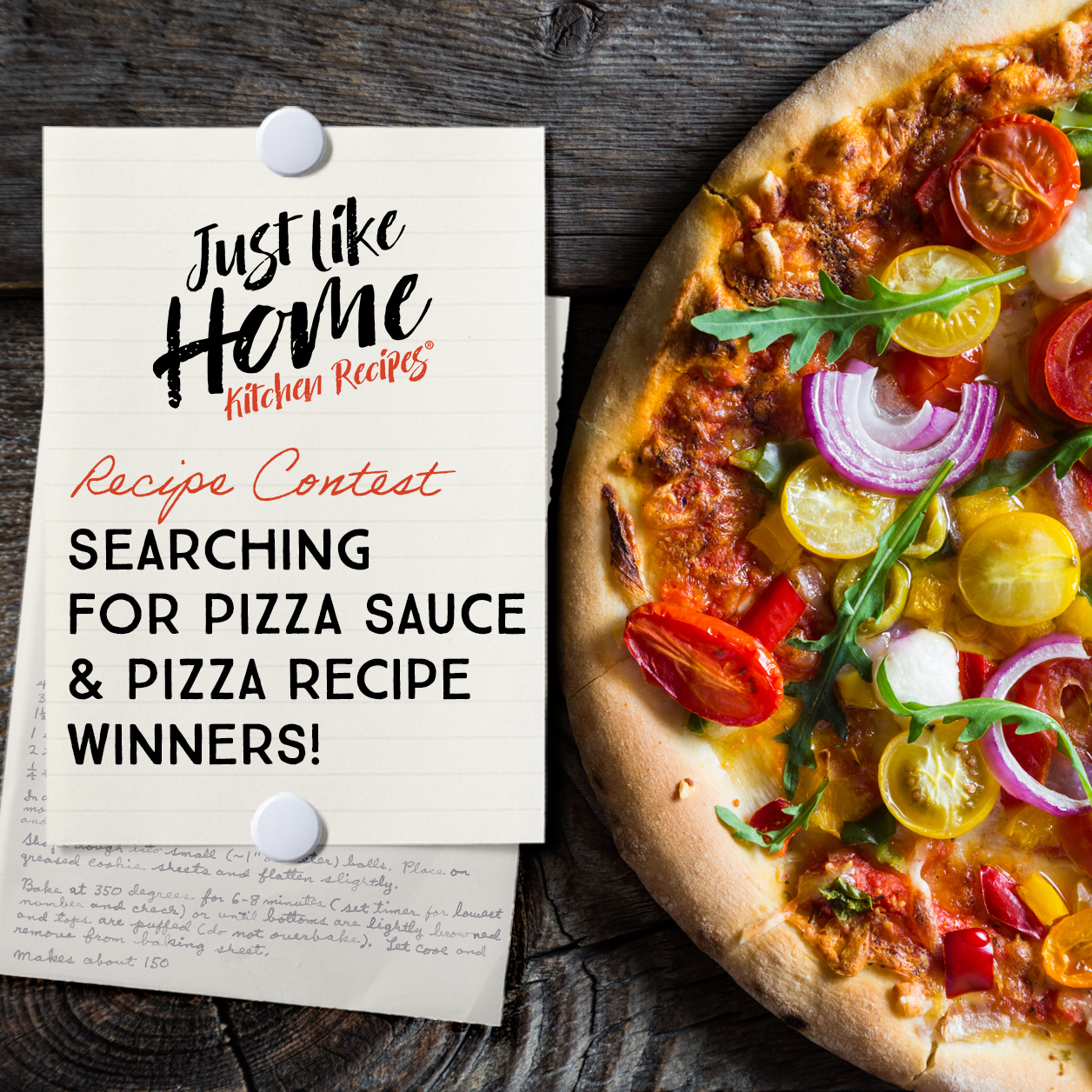 Just Like Home Kitchen Recipes Picture-Perfect Pizza Sauce & Pizza Recipe Contest