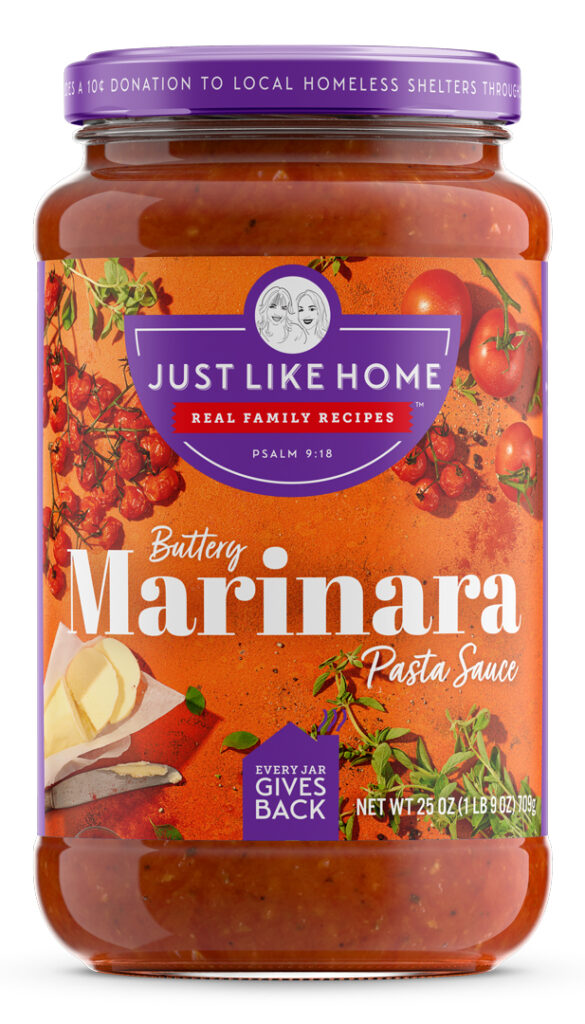 Just Like Home Real Family Recipes, Buttery Marinara Pasta Sauce
