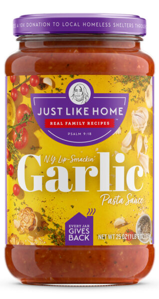 Just Like Home Real Family Recipes, NY Lip-Smackin' Garlic Pasta Sauce
